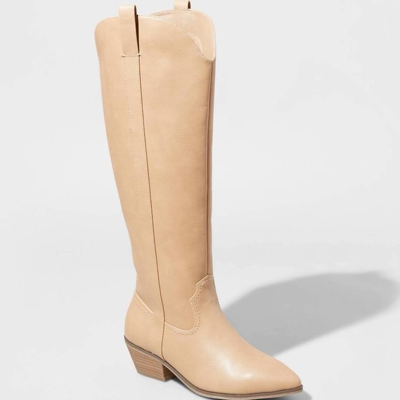 Universal Thread Size 7 Knee High Light Brown Boots - Picture 9 of 9